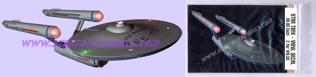 Star Trek STICKER Enterprise NCC-1701 Re-Fit #1! Original Movies VINYL DECAL 