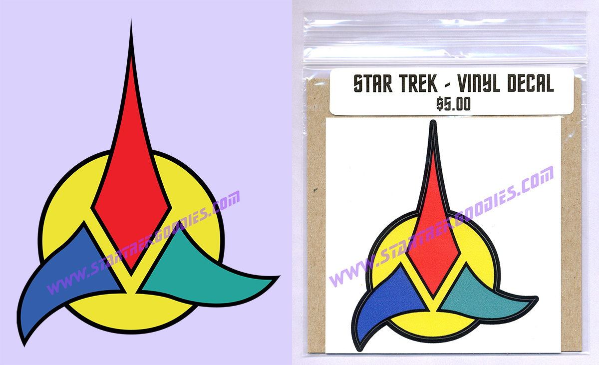 Star Trek Klingon Battle Craft Symbol Cloisonne Pin-Vintage TRK-0153 